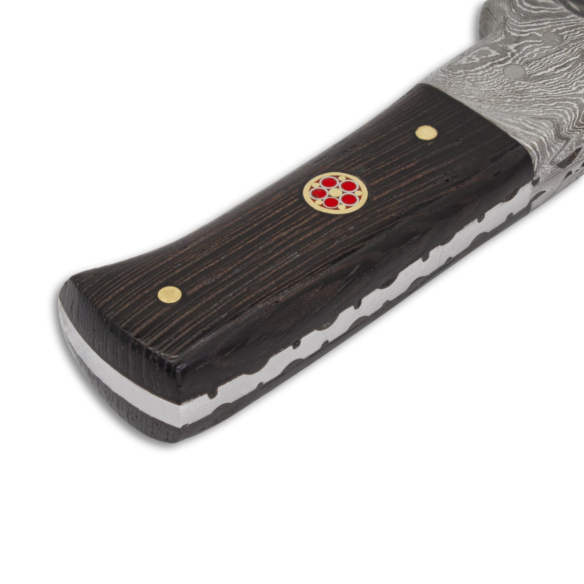 Bush Perk I, Damascs Steel, Wenge Wood Handle, Handmade Small Bruscraft Skinner Hunting Knife