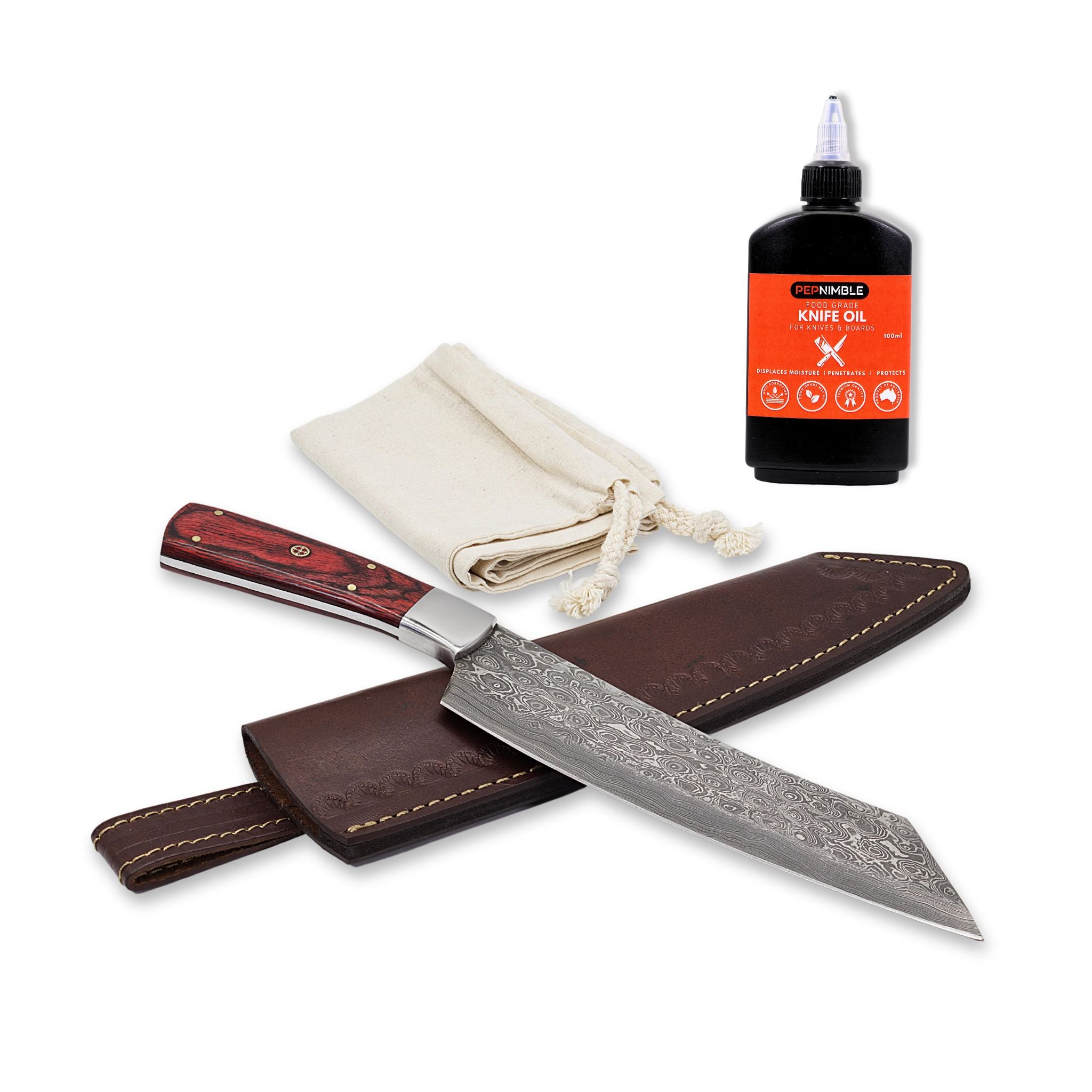 Chop Keen I Chef Knife and 100 ml Knife Oil Bundle Deal