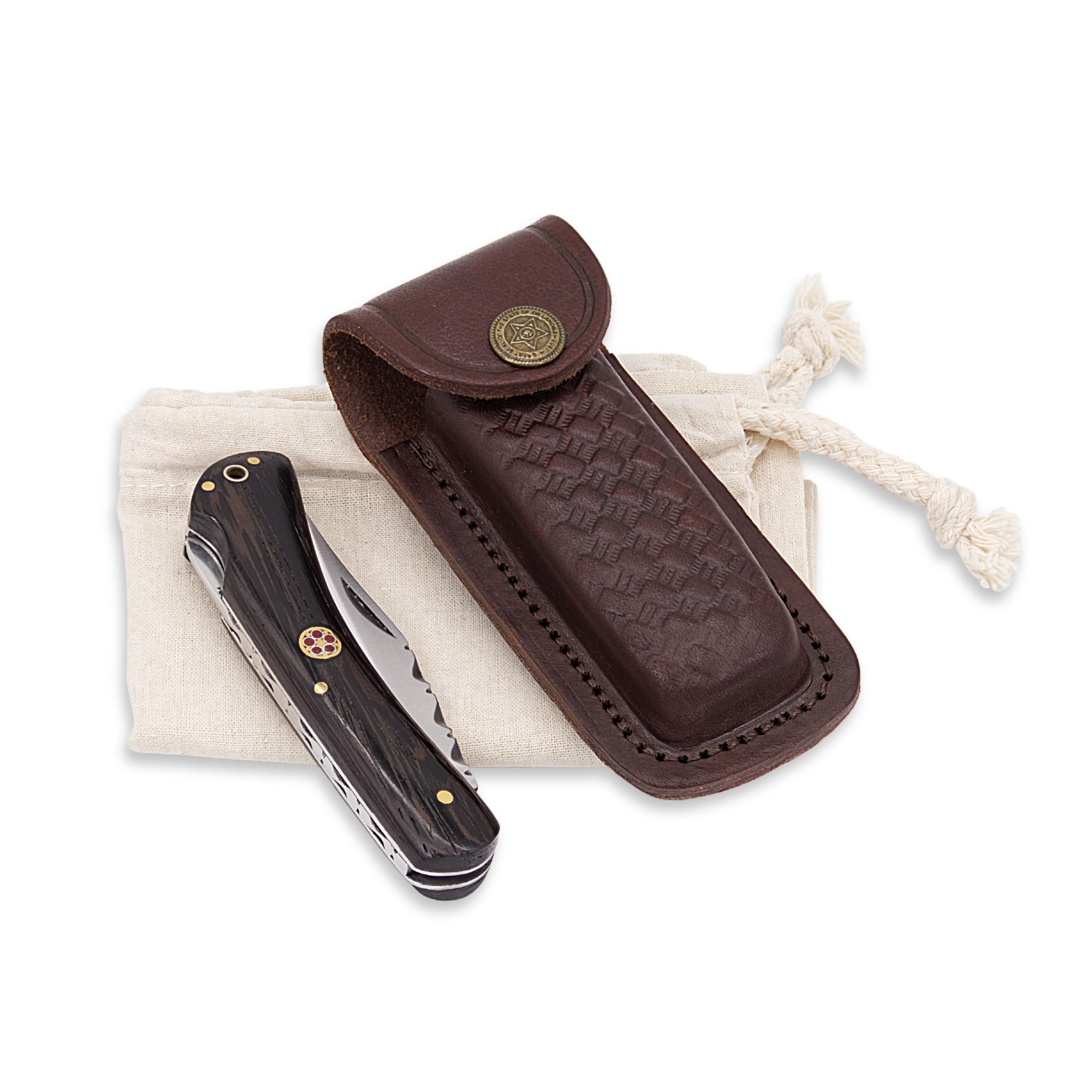 Gest Hawk I, Folding Knife, Marine Grade Stainless Steel, Wenge Wood Handle, Handmade Pocket Knife